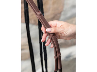 Milano reins with brass buckle