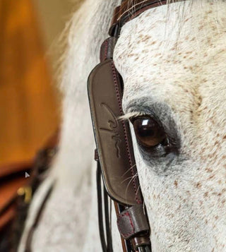 Dyon leather blinkers